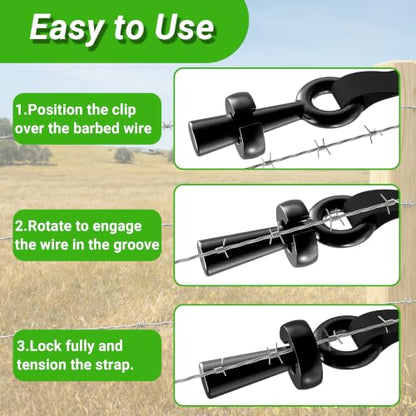 2PCS Barbed Wire Puller Gripper, Barb Wire Stretcher & Repair Tool - color: Wire Gripper