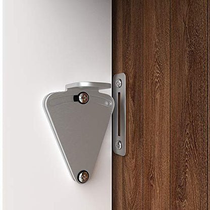 WINSOON Barn Door Lock Hardware Stainless Steel - color: Silver