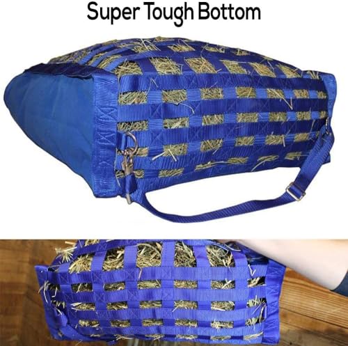 Derby Originals Front Web Slow Feeder Horse Hay Bag Super Tough Bottom with 6 Month Warranty - color: Pink