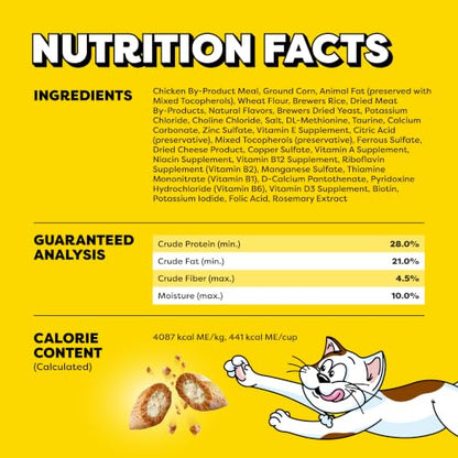 Temptations Classic Crunchy and Soft Cat Treats, Tasty Chicken, 30 oz | Under 2 calories per treat, crunchy outside & soft inside, resealable tub, use as meal or topper, 100% complete & balanced - size: 1.88 Pound (Pack of 1)