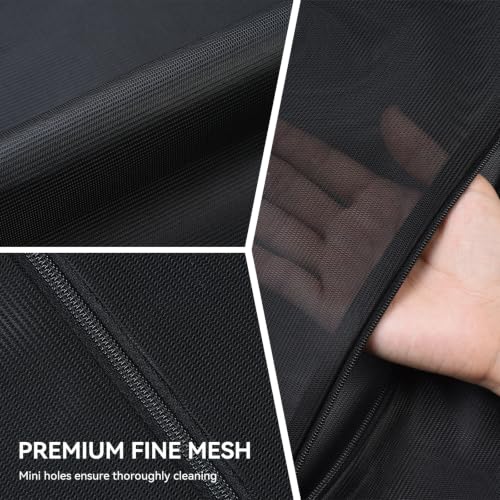OTraki Black Delicate Laundry Bag with 4 CM Elastic Band 2 Pack 12×16 Inch - size: 12×16 Inch