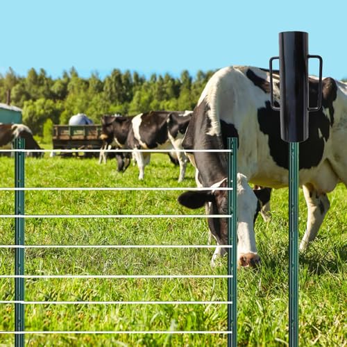 Fence Posts 5FT, 10pcs Heavy Duty Garden Stakes (Patchwork Style) - size: 5 Feet
