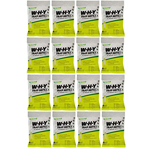 RESCUE! Non-Toxic Wasp, Hornet, Yellowjacket Trap (WHY Trap) Attractant Refill - 2 Week Refill - 16 Pack