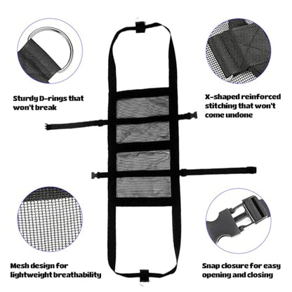 Calf Sling for Weighing Animals, Animal Hanging Scale, Easy to Weigh Newborn Livestock Lifting Harness for Calves, Lambs, Goats, Alpacas, Dogs, Pigs, Adjustable Back Straps