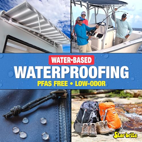 STAR BRITE Water-Based Waterproofing & Fabric Protectant - Low Odor Waterproofer for All Materials- 1 GAL (082200) - style: 1 Gallon