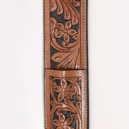 HILASON Horse Western Carved Leather Rear Flank Back Cinch Girth Saddle Billets Comfytack | Billet Strap