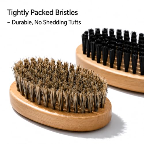 Goat Grooming Brushes, Soft Bristle and Firm Nylon Set, 2 Pack