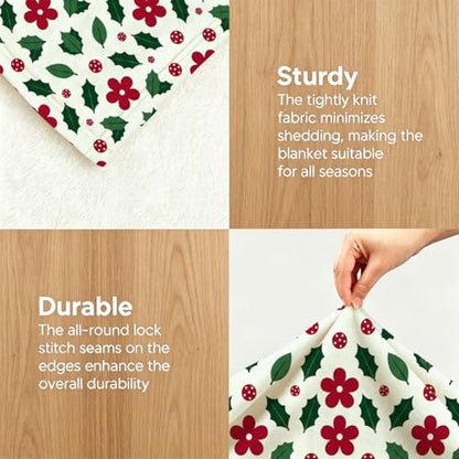 Christmas Blanket, Ultra-Soft Flannel Fleece Throw 40" x 50" - color: Christmas, size: 40"x50"