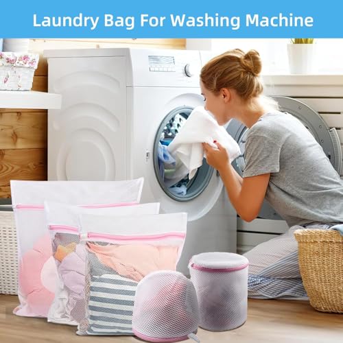 GOGOODA Mesh Laundry Bags for Delicates Durable Protective Wash Bags (Pack of 2) - size: 1XXL, 1XL,1L,1M,1S,2 bra bags (Pack of 2)
