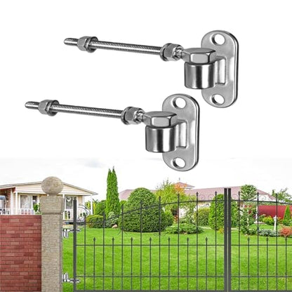 Farm Heavy Duty Gate Hinges, 2 Packs 6" SUS304 J Bolt Wall Mount Gate Hinges for Wooden or Concrete Fence with 5/8'' Pin, Farm Gate Capacity Up to 600lbs - color: 6" 2pcs + 2pcs eye hinges