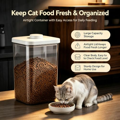 LivLab Mker Pet Food Storage Container With Lids & Cup - color: (D979)-5.5L-2