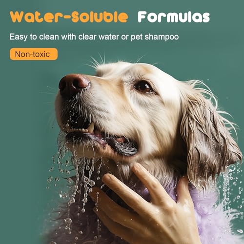 Avont Pet Safe Dog Hair Dye - Gentle Temporary Washable Paint 6 Colors - color: 6 Colors