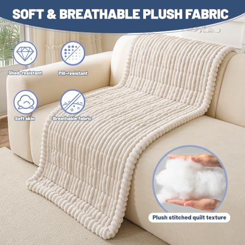 Waterproof Couch Cover for Dogs Washable (White, 27.6" x 59") - color: Waterproof White, size: 27.6"x 59.06"