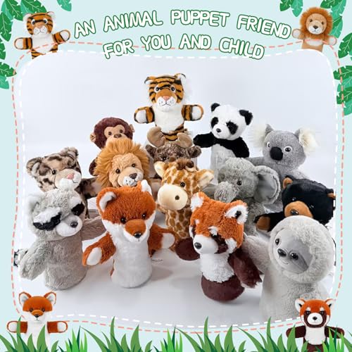 Animal Puppet for Toddlers Creative Storytelling Tool Soft Washable Fabric Preschool Education Interactive Role Play Forest Animal Fox - color: Fox