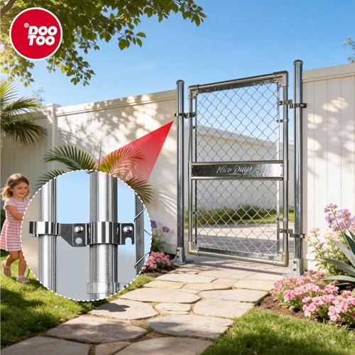 Stainless Steel 1-7/8" x 1-3/8" Chain Link Gate Latch （Fit 1-7/8" Gate Frame）, Heavy Duty Chain Link Fence Gate Fork Latch with Hole for Padlock 1Pack - color: 1-7/8"x1-3/8"