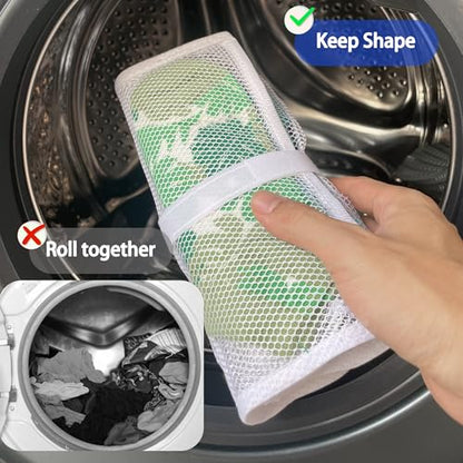 Mesh laundry bags for washing machine, can wash 10 pairs of socks, maintain shape, keep one pair,Laundry room organization suitable for socks and small items, 2pcs (Small) - size: Small
