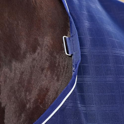 WeatherBeeta ComFiTec Prelim Turnout 0g, Navy Embossed Plaid, 72" - size: 72"