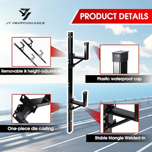 Side Mount Ladder Rack For Open/Enclosed Trailer, 300 lbs Capacity
