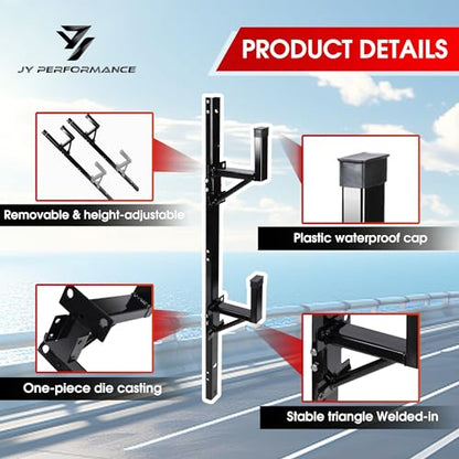 Side Mount Ladder Rack For Open/Enclosed Trailer, 300 lbs Capacity