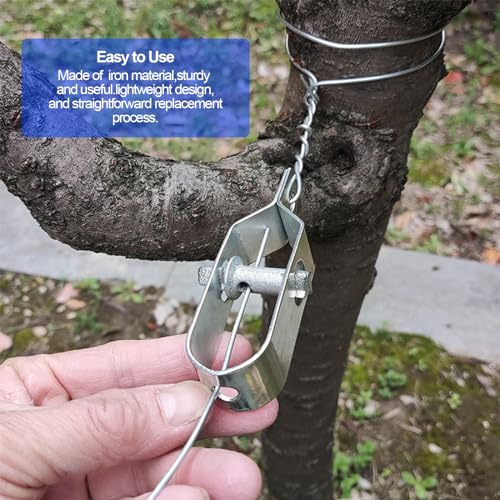Wire Tensioner Tool for Fence, 12-Pack Galvanized Steel Clip Lock
