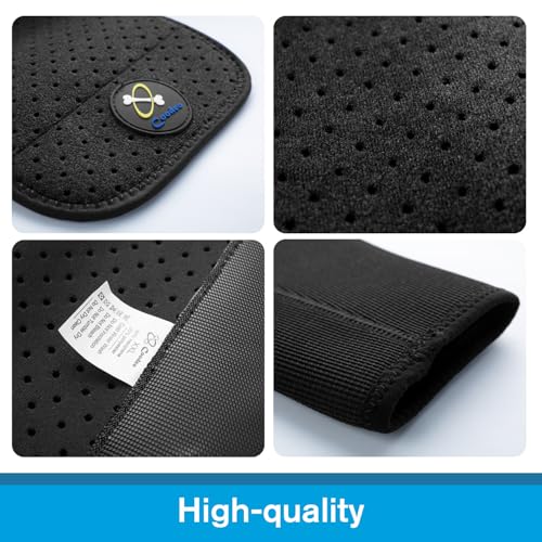 Coodeo Dog Recovery Sleeves, Cone Collar Alternative, Abrasion Resistant Dog Recovery Suit, Washable 2.5mm Thick and Waterproof, Pet Wounds Prevent Licking, Biting (Black, M) - color: Black, size: M