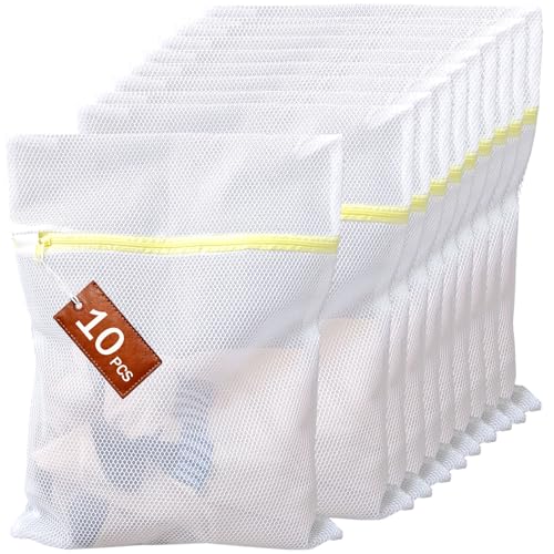 10Pcs Mesh Laundry Bags for Delicates 12 x 16 Inch