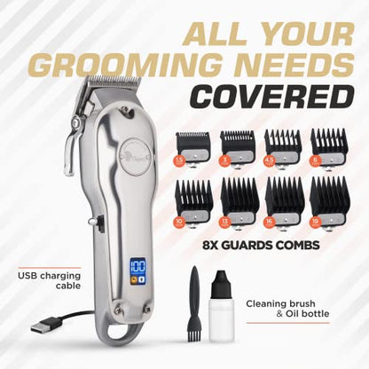 Fagaci Professional Hair Clippers with Extremely Fine Cutting, Cordless Hair Trimmer for Men & Women, Barber Clippers for Salon & Home Use