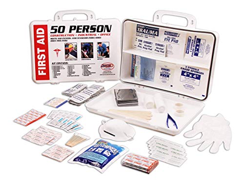 Rapid Care First Aid RC-50MAN-W 50 Person OSHA/ANSI Poly First Aid Kit - color: Poly Case, size: 50 Person