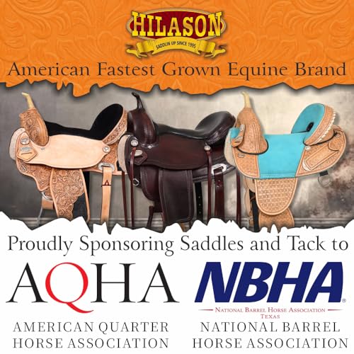 HILASON Hand-Tooled Leather Draft Horse Western Saddle for Trail Riding - size: 18 In
