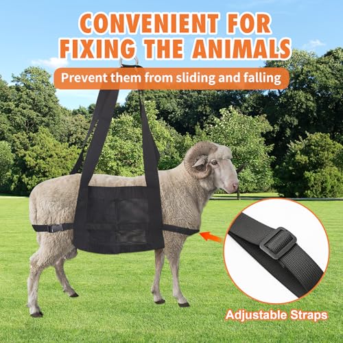 Calf Sling for Weighing, Goat Harness with Adjustable Straps