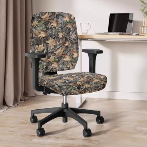 Camo Tree Chair Covers with Arms Flexible Elastic Chair Cover - color: Camo Tree