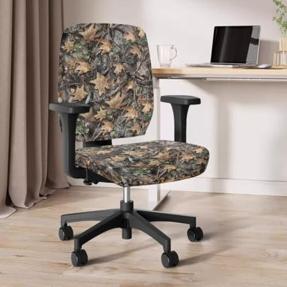 Camo Tree Chair Covers with Arms Flexible Elastic Chair Cover - color: Camo Tree