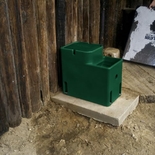 Ritchie Watermatic 100 (Green) Automatic Cattle Horse Waterer, 2.8 Gallon Capacity, 1-Sided Fully Insulated Water Fountain for Horses, Cattle, Sheep & Goats - color: Green