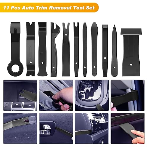 GOOACC 40Pcs Trim Removal Tool Black - color: Black
