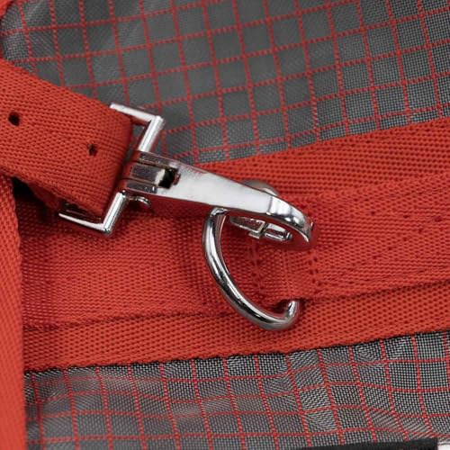 Jeffers Romper Stomper Ripstop Fly Sheet for Horses with Detachable Neck Cover & Belly Flap, 75" - Breathable Lightweight, Horse Tack for Summer Turnout, UV & Fly Protection Sheet - Grey & Red - size: 75"