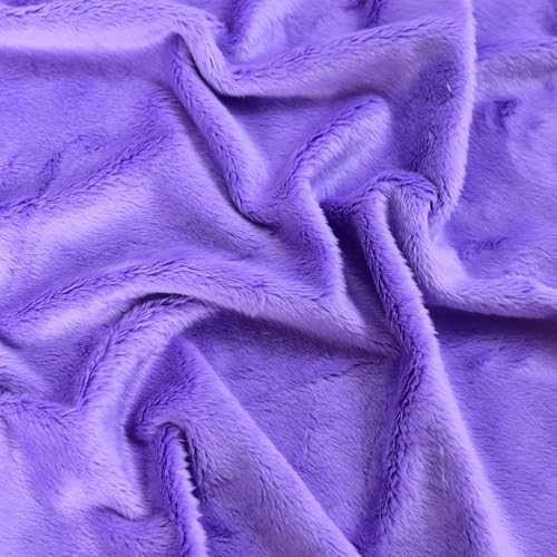 Surf turtle Purple Super Soft Minky Fabric by The Yard, 36"x60" - color: Purple