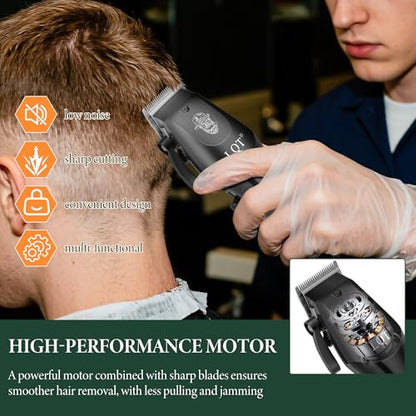 Hair Clippers for Men Professional, Beard Trimmer Kits & Sets, Electric Shavers, Hair Clippers & Trimmer Ceramic T-Blade, for Barber,for Men (Black) - color: B3