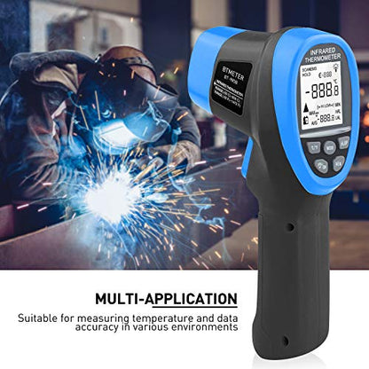 BTMETER BT-985B Laser Temp Gun Pyrometer, -58~2480℉(-50~1360℃) High Temperature Meter, 16:1 Distance Spot Ratio Industrial Infrared Thermometer Tester for Furnace, Smelting (NOT for Human Temp) - color: BT-985B(-58 ℉ to 2480 ℉)