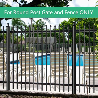 Pool Gate Latch,1-3/8" x 2-1/2"Gate Latch for Pool Gate Safety Latch | Auto Pool Gate Lock in Pool Fence, Pool Lock for Gate, Chain Link Fence Gate Latch, Horizontally (1-3/8" x 2-1/2") - size: 1-3/8" x 2-1/2"