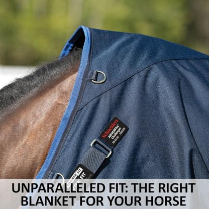 Challenger II VTEK Adjusta-Fit Bellyband Horse Blanket | Wither Relief | Waterproof Horse Blanket | Winter Protection | Winter Horse Blanket - size: 84, style: Sheet (no insulation)