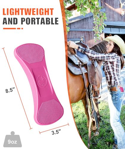 Horse Grooming Shedding Tool - Blade-Free Horses Brush for Grooming Kit Supplies, Pink
