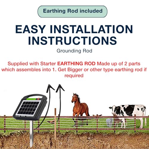 My Animal Command Solar Power Electric Fence Energizer Charger 0.2 Joules - size: Mini MAC2ML 0.2 Joules