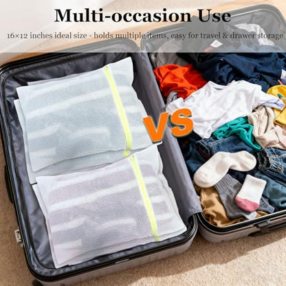 10Pcs Mesh Laundry Bags for Delicates 12 x 16 Inch