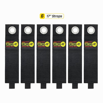 Heavy-Duty Wrap-It Storage Straps, 17-inch (6 Pack) - size: 17" (6-Pack)