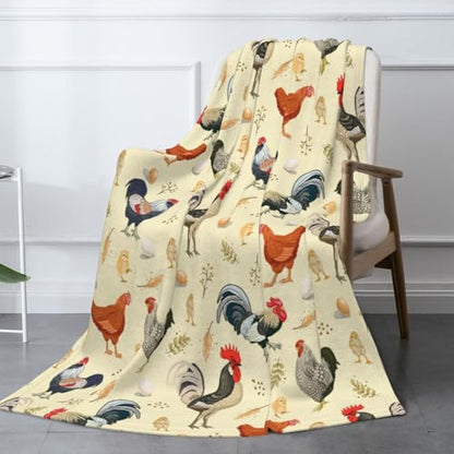 Chicken Blanket 50"x40" Chickens Stuff Chicken Gifts for Kids Girls - color: Chicken, size: 50"x40"