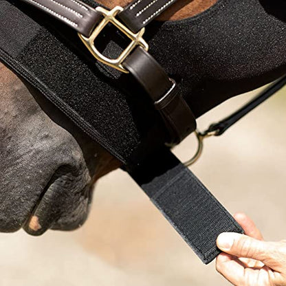 Dura-Tech Pull-On Horse Slicker Hood | Lightweight 4 Way Stretch Lycra | Ideal for Spring and Summer | Fleece Lined Nose for Comfort | Large Eye Holes for Secure Fit - size: Medium