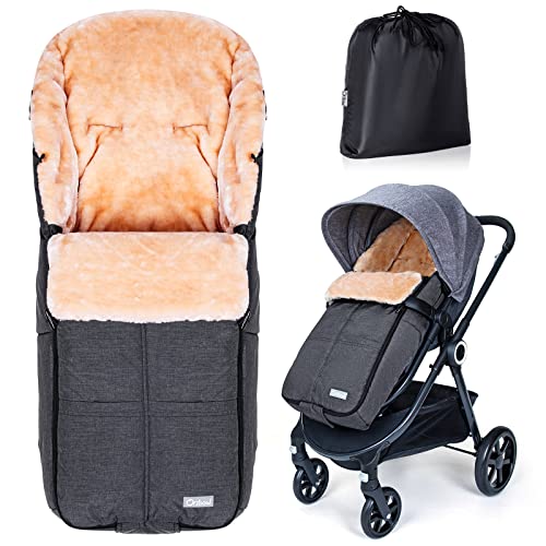 Orzbow Stroller Footmuff, Universal Baby Bunting Bag, Weather-Proof Blanket - color: Dark Grey
