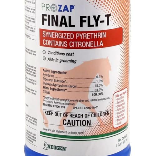 ProZap Final Fly-T Horse Spray and Wipe on Insecticide, 32 fl. oz.