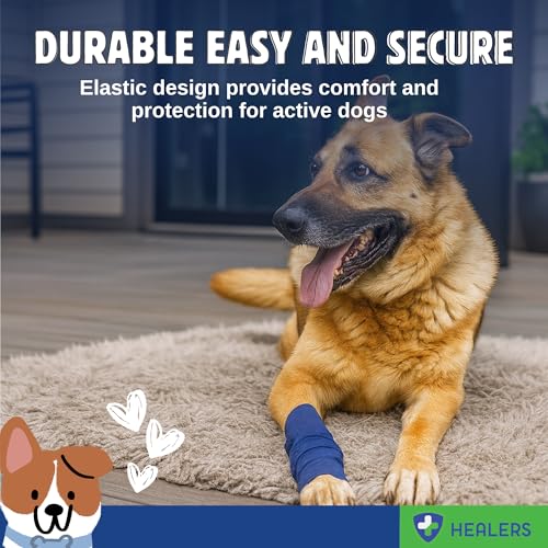 Healers PetCare Dog Leg Wrap with Gauze Insert, Small 18-Inch - size: Small, 18-Inch