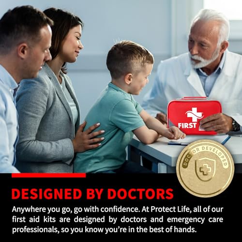 Protect Life First Aid Kit for Home & Business, 250 Pcs - size: 250 Pieces